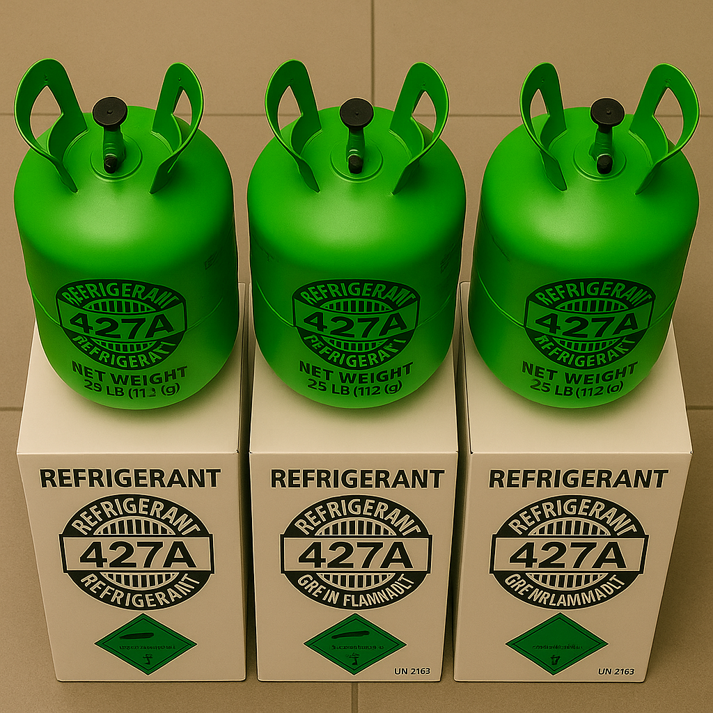 R-427A Réfrigérant – Bouteille de 25 lb (11,3 kg)